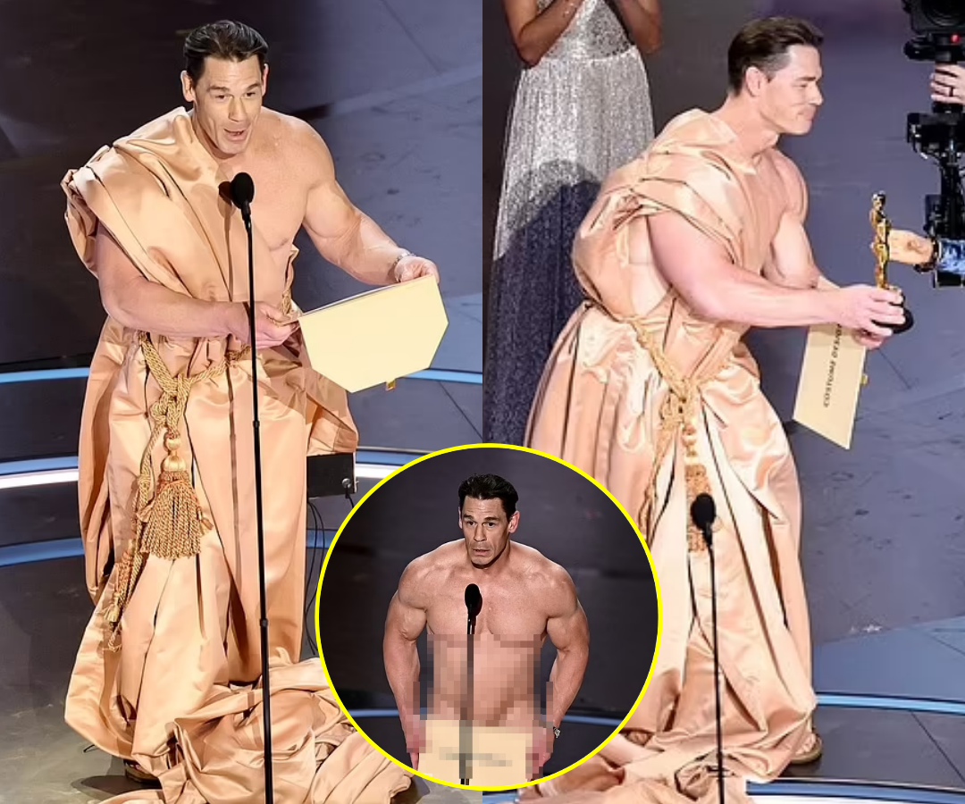 John Cena Goes Naked At The Oscars Actor Strips Off To Present