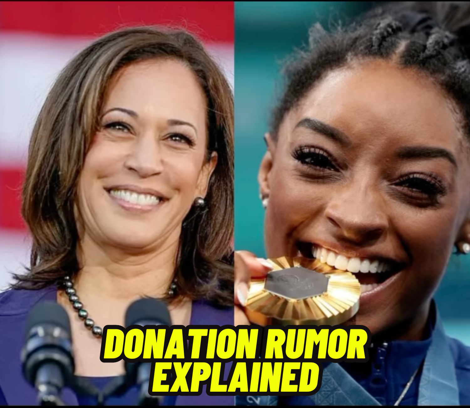 Simone Biles Kamala Harris Campaign Donation Rumor Explained News