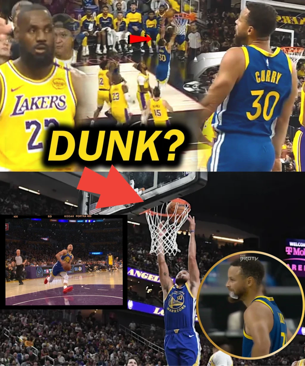 Curry DUNK! The Lakers Couldn't Handle the Strength of the Warriors
