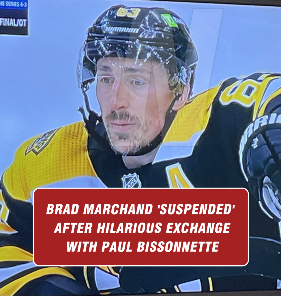 Brad Marchand 'suspended' After Hilarious Exchange With Paul ...