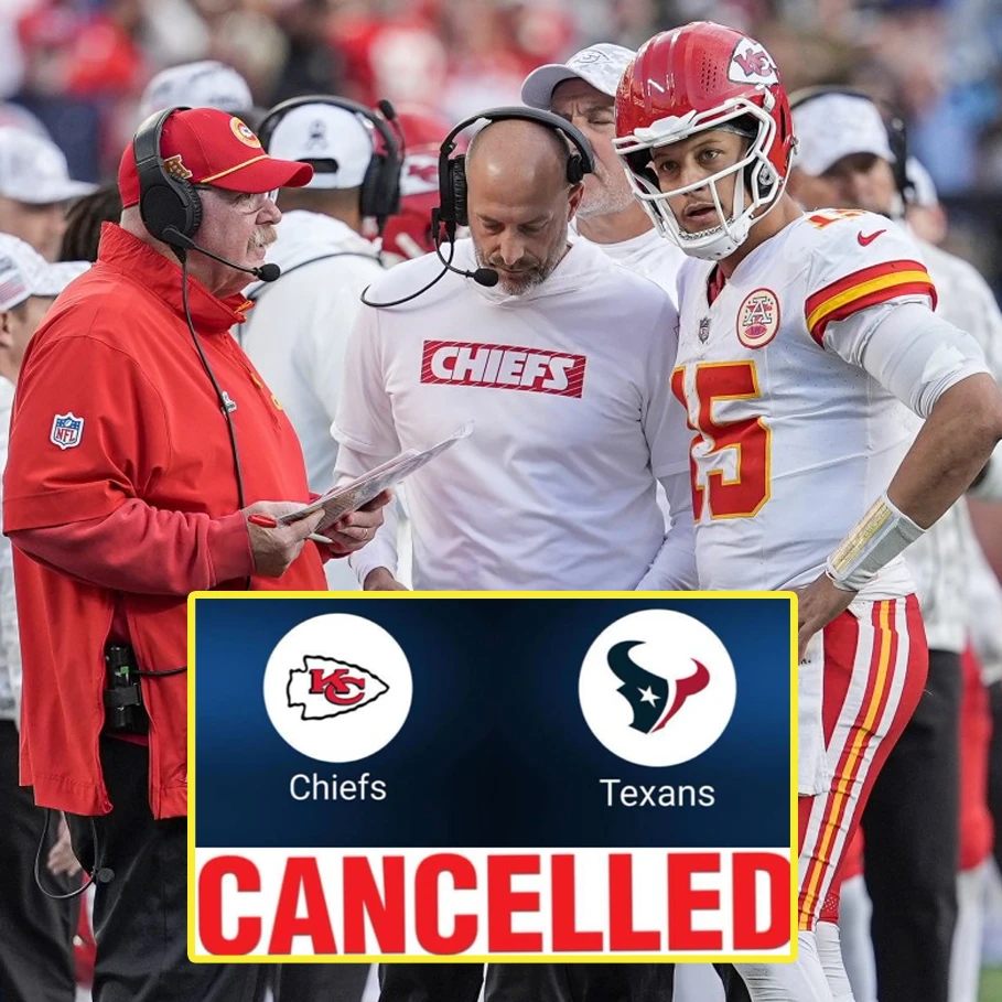 "FOREVER IN OUR HEARTS" Chiefs vs. Texans Game Canceled as Kansas City