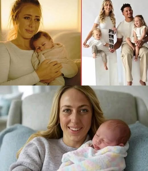 Brittany Mahomes shared photos of Golden Raye’s face for the first time