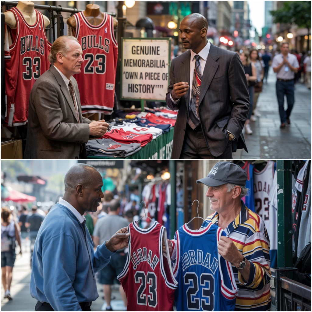 Michael Jordan Recognizes an Old Rival Selling Jerseys What Happens