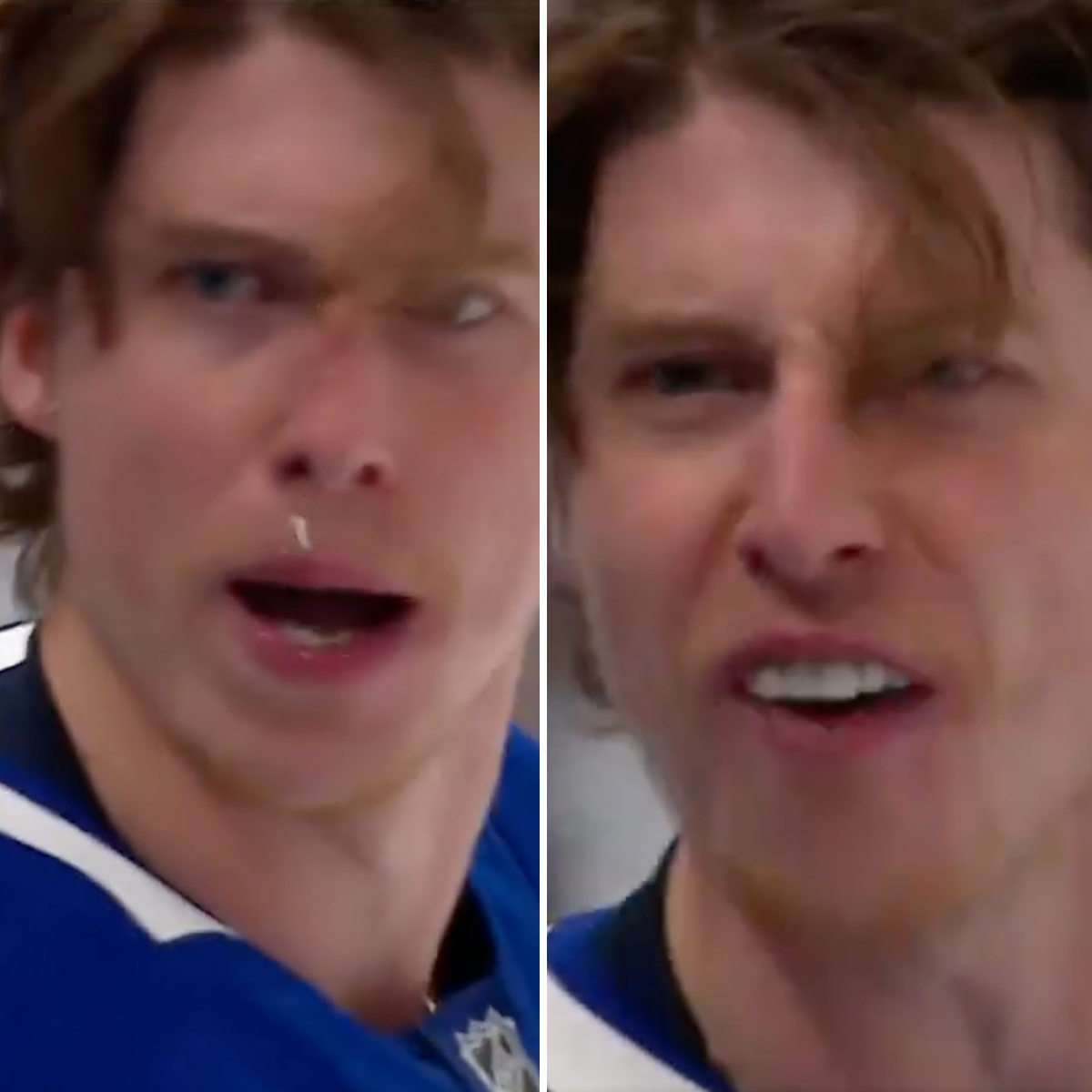 Mitch Marner caught on camera absolutely losing it on the bench News