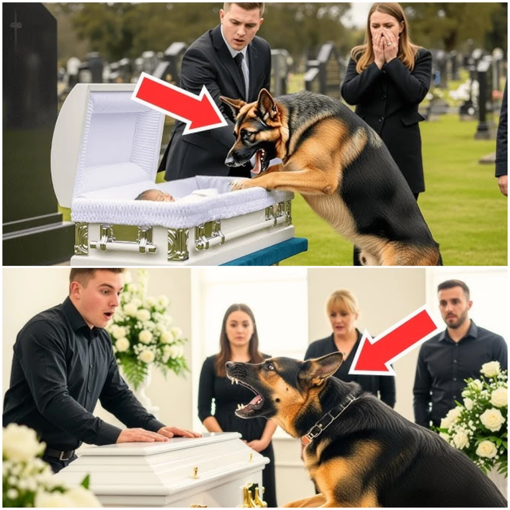 German Shepherd Barked Nonstop at Baby’s Coffin—What They Found Inside