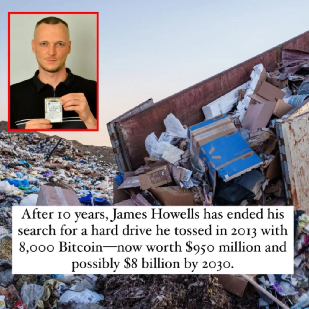 Man Who Lost 950M Bitcoin in Landfill Returns 12 Years Later With