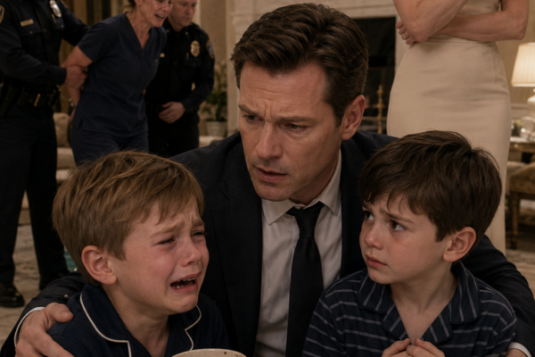 Full part: My six-year-old twin boys screamed in panic while police of...
