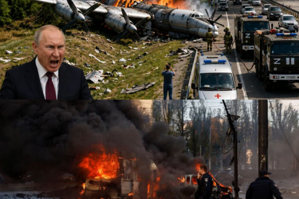 1 MINUTE AGO! F-16 pilot shoots down Russian Tu-95 strategic bomber in...