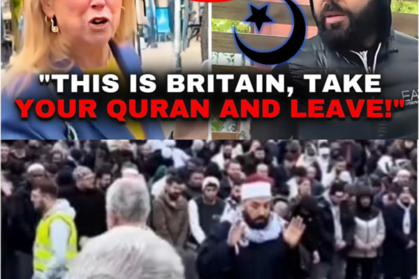 British Woman TAKES ON Muslims Preaching The Quran on The Street, Then...