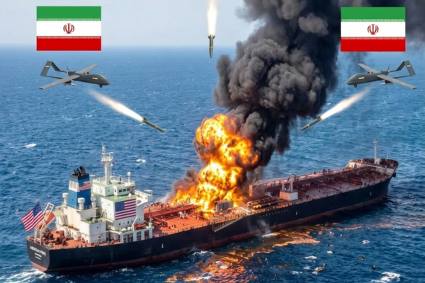 Three Iranian Drones Swarmed a U.S. Oil Tanker at Dawn — Then the U.S....
